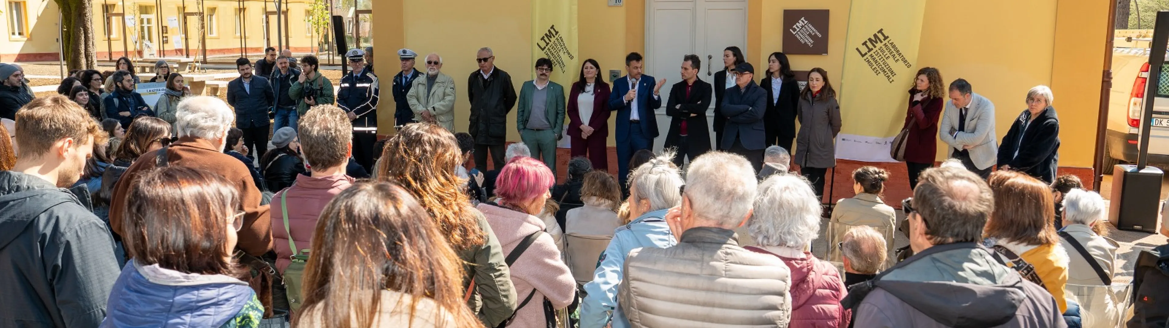 crowd at the opening